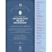 VG. Mehta & VK Mehta's Income Tax Ready Reckoner AY 2026-27 by SKPH [Free Delivery]